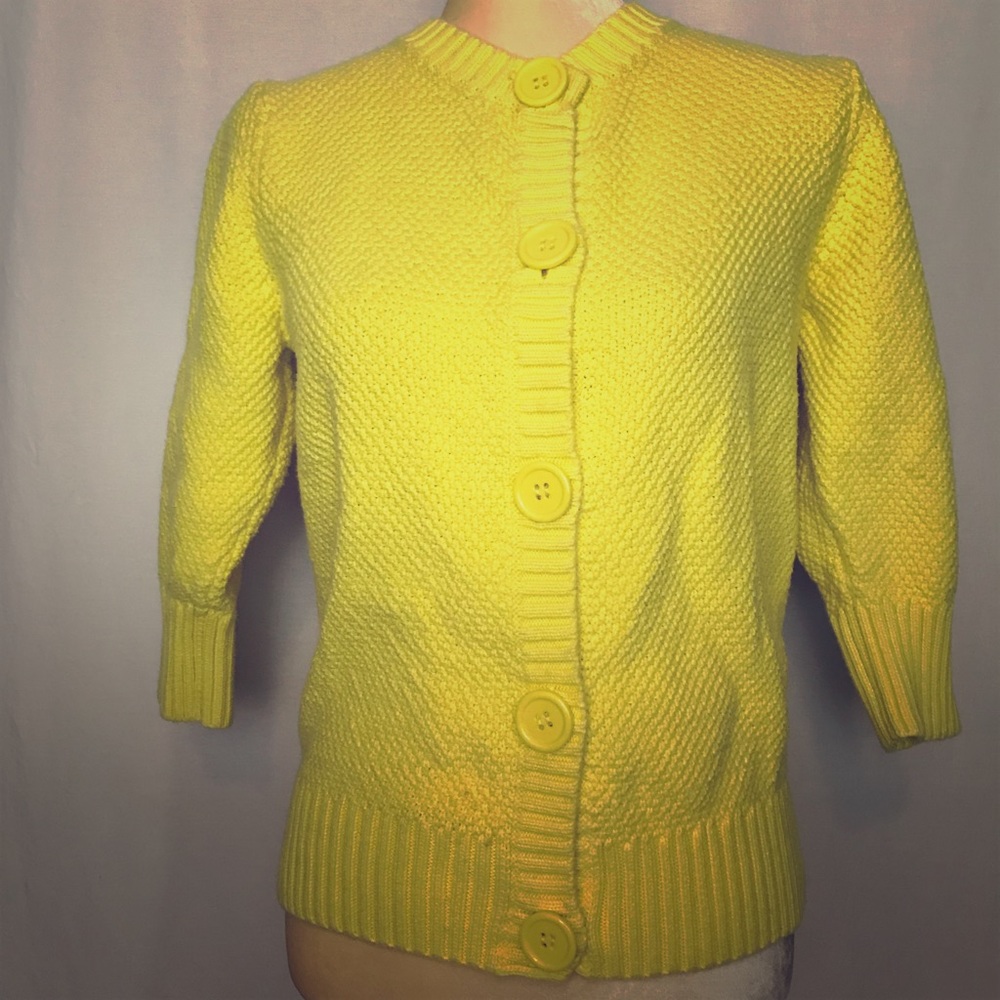 L L Bean women’s knit button up sweater size m